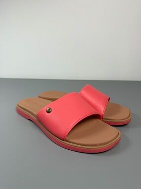 Reef Cushion Comfort Sunny Slide Women Size 8 Flat Coral Pink CJ6693 EUC